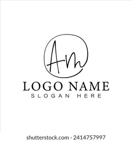 Una letra logo vectorial estilo de lujo identidad corporativa , icono negro y símbolo.