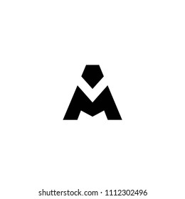 am letter logo vector. ma letter logo vector. 