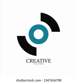 letter logo vector speed circle