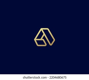 A Letter Logo Vector Template Abstract Monogram Symbol