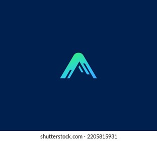 A Letter Logo Vector Template Abstract Monogram Symbol
