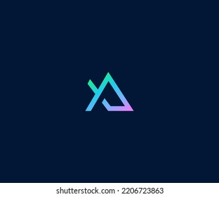 A Letter Logo Vector Template Abstract Monogram Symbol
