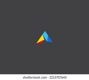 A Letter Logo Vector Template Abstract Monogram Symbol