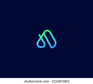 Abstraktes Monogramm-Symbol für ein Letter-Logo
