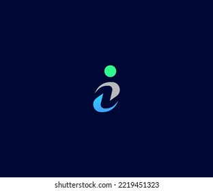 I Letter Logo Vector Template Abstract Monogram Symbol