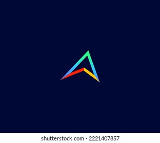 A Letter Logo Vector Template Abstract Monogram Symbol . Usable for Business sport, technology, fashion, digital And future creative logo
