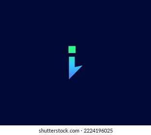 I Letter Logo Vector Template Abstract Monogram Symbol. Usable for Business sport, technology, fashion, digital And future creative logo