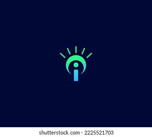 I Letter Logo Vector Template Abstract Monogram Symbol. Usable for Business sport, technology, fashion, digital And future creative logo