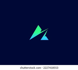 A Letter Logo Vector Template Abstract Monogram Symbol . Usable for Business sport, technology, fashion, digital And future creative logo