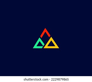 Una Plantilla De Vector Con Logotipo De Letra Símbolo De Monograma Resumen. Usable para el deporte de negocios, la tecnología, la moda, el logotipo digital y creativo futuro