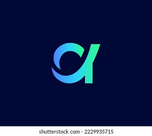 Una Plantilla De Vector Con Logotipo De Letra Símbolo De Monograma Resumen. Usable para el deporte de negocios, la tecnología, la moda, el logotipo digital y creativo futuro