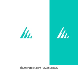 Una Plantilla De Vector Con Logotipo De Letra Símbolo De Monograma Resumen. Usable para el deporte de negocios, la tecnología, la moda, el logotipo digital y creativo futuro