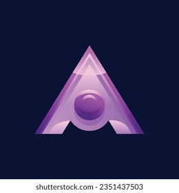 A Letter Logo Vector Template Abstract Monogram Symbol . Usable for Business sport, technology, fashion, digital And future creative logo