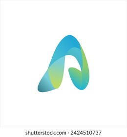 Ein abstraktes Monogramm-Symbol für eine Buchstabenlogo-Vektorvorlage. Verwendbar für Business Sport, Technologie, 
