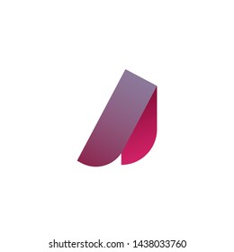 Letter A logo vector template. Geometric letter logo. 
