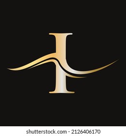 Letter I Logo Vector Template. I Logotype Icon. Luxury,  Simple, Minimal and Elegant I Logo Design