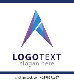 A Letter Logo vector template, stock letter A logo