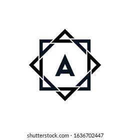 A letter logo vektor icon template