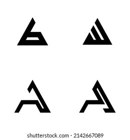 letter a logo vektor illustration design