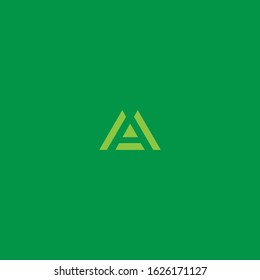 letter A logo with a very simple shape makes this design unique, modern.