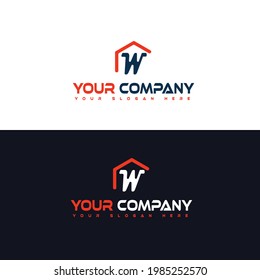 Letter Logo - W Letter Alphabet Logo Design Template