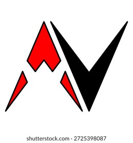 letter A logo with white background