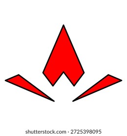Letra A logo con fondo blanco