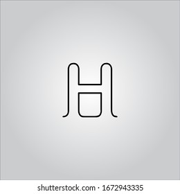 letter logo with white background.The nice black letter logo.The letter design.