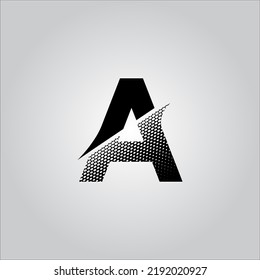 Logo de una carta. Logo de una carta con fondo blanco. Este es el logo de una carta negra. Usar el logotipo de moda estilista. Diseño decorativo.