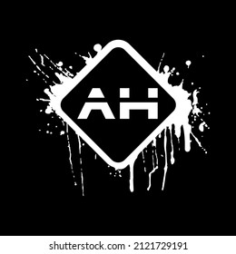 letter logo with white shape 
