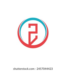 Letter logo Z unique concept Premium Vector
