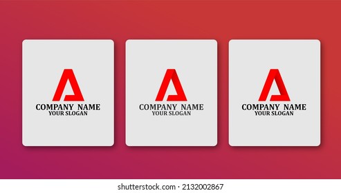 colección de diseño de logotipos de letra A