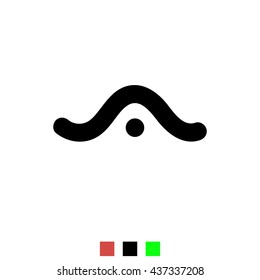 The letter A for logos, icons, web design, the template element. Black letters on a white background English alphabet. Vector Illustration Eps10.