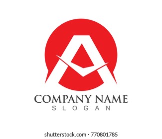 A Letter Logos  Template Vector