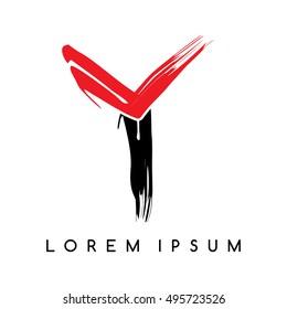 letter logotype color logo template vector art illustration