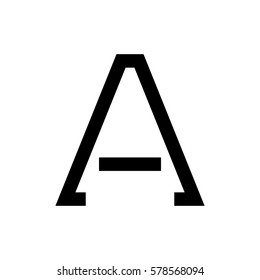 Letter a logotype design