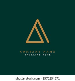 Letter A logotype Monoline style, simple and elegant A logo - Vector