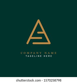 Letter A logotype Monoline style, simple and elegant A logo - Vector
