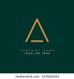 Letter A logotype Monoline style, simple and elegant A logo - Vector