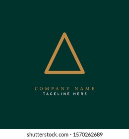 Letter A logotype Monoline style, simple and elegant A logo - Vector