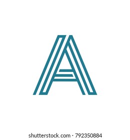 Letter A logotype vector design emblem identity icon business illustration eps 8
