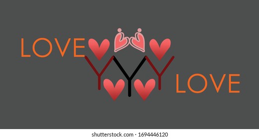 letter love design vector icon