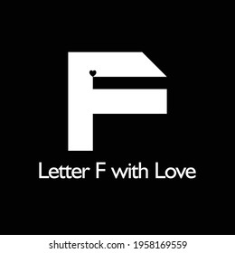 Letter with Love Element Logo Design