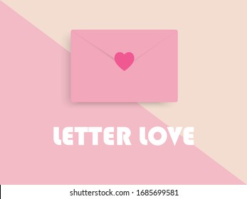 Letter Love font vetor  from my heart to you