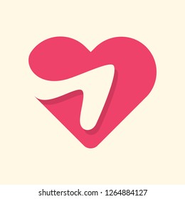 Letter I Love Logo