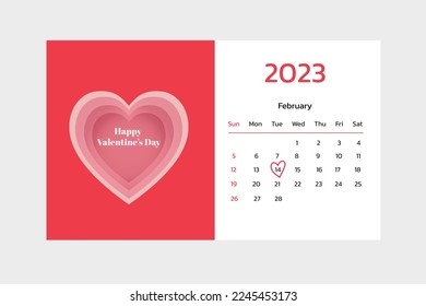 Letter Love and My heart in Valentines Day