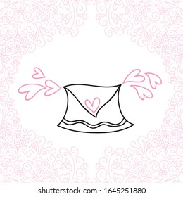 Letter of love. Vector illustration