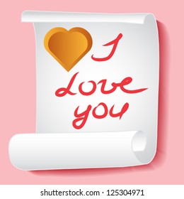 letter I love you vector