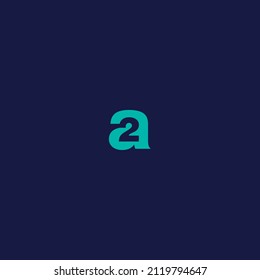 Letter of lowercase A 2 design logo