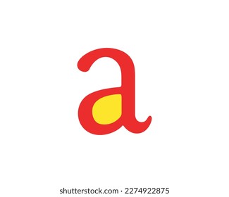 a letter lowercase logo design elements vector illustration